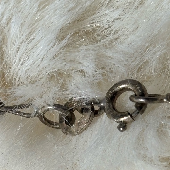 Vintage Sterling Silver Genuine Garnet Beaded Necklace - Picture 8 of 17